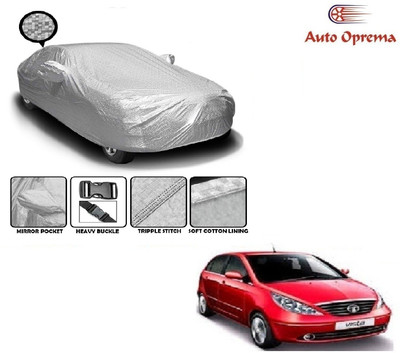 Auto Oprema Car Cover For Tata Vista Tech (With Mirror Pockets)(Silver)