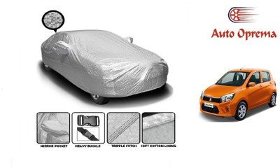 Auto Oprema Car Cover For Maruti Suzuki Celerio (With Mirror Pockets)(Silver)