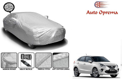 Auto Oprema Car Cover For Toyota Glanza (With Mirror Pockets)(Silver)