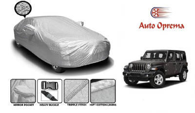 Auto Oprema Car Cover For Mahindra Jeep (With Mirror Pockets)(Silver)