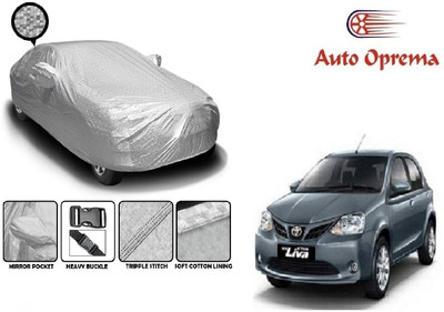 Auto Oprema Car Cover For Toyota Etios Liva (With Mirror Pockets)(Silver)