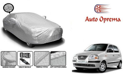 Auto Oprema Car Cover For Hyundai Santro Xing (With Mirror Pockets)(Silver)