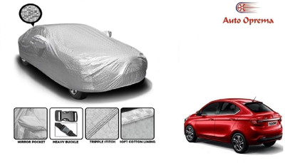 Auto Oprema Car Cover For Tata Tigor (With Mirror Pockets)(Silver)