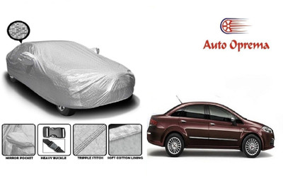 Auto Oprema Car Cover For Fiat Linea Classic (With Mirror Pockets)(Silver)