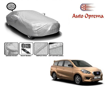 Auto Oprema Car Cover For Datsun Go+ (With Mirror Pockets)(Silver)