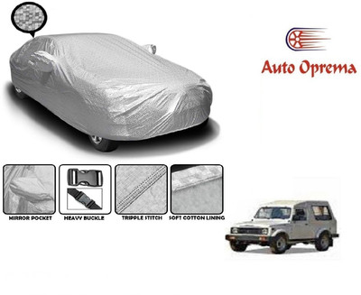 Auto Oprema Car Cover For Maruti Suzuki Gypsy MG-410 (With Mirror Pockets)(Silver)