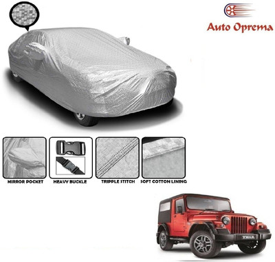 Auto Oprema Car Cover For Mahindra Thar (With Mirror Pockets)(Silver)