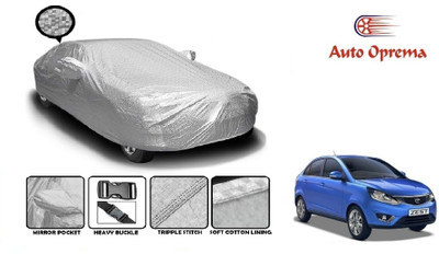 Auto Oprema Car Cover For Tata Zest (With Mirror Pockets)(Silver)