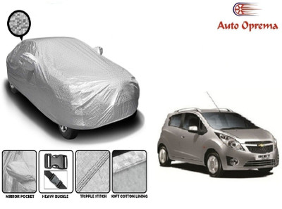 Auto Oprema Car Cover For Chevrolet Beat (With Mirror Pockets)(Silver)