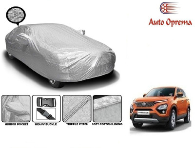 Auto Oprema Car Cover For Tata Harrier (With Mirror Pockets)(Silver)