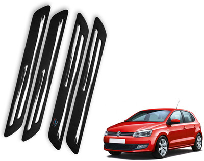 WolkomHome Rubber Car Bumper Guard(Black, Steel, Pack of 4, Universal For Car, Universal For Car)