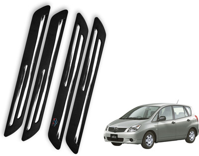 WolkomHome Rubber Car Bumper Guard(Black, Steel, Pack of 4, Universal For Car, Universal For Car)