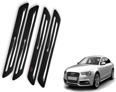 WolkomHome Rubber Car Bumper Guard(Black, Steel, Pack of 4, Universal For Car, Universal For Car)