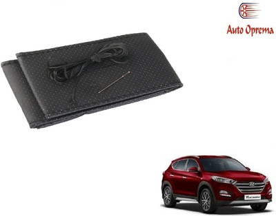 Auto Oprema Steering Cover For Hyundai Tucson(Black, Leather)