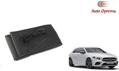 Auto Oprema Steering Cover For Mercedes Benz A-Class(Black, Leather)
