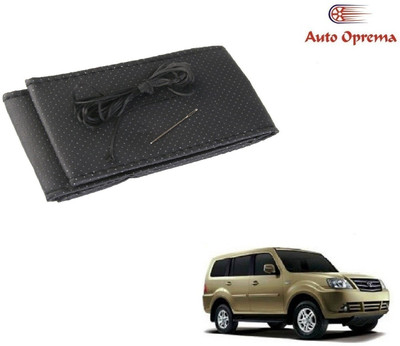 Auto Oprema Steering Cover For Tata Sumo(Black, Leather)