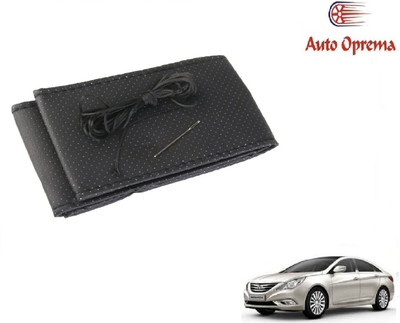 Auto Oprema Steering Cover For Hyundai Sonata Embera(Black, Leather)