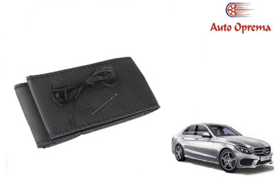 Auto Oprema Steering Cover For Mercedes Benz C220(Black, Leather)