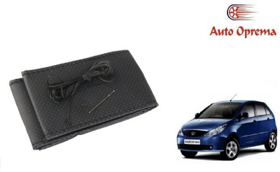 Auto Oprema Steering Cover For Tata Indica Vista(Black, Leather)