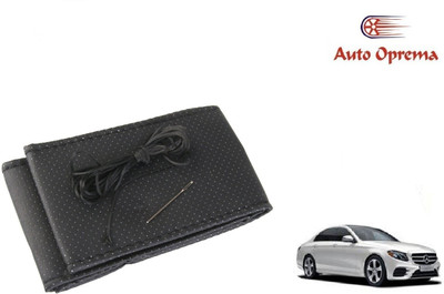 Auto Oprema Steering Cover For Mercedes Benz E220(Black, Leather)