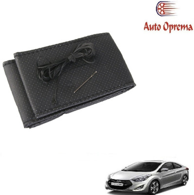 Auto Oprema Steering Cover For Hyundai Verna Fluidic(Black, Leather)