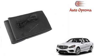 Auto Oprema Steering Cover For Mercedes Benz E350(Black, Leather)