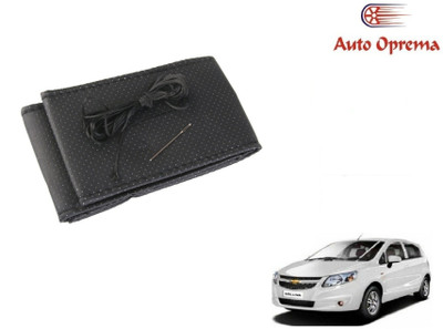 Auto Oprema Steering Cover For Chevrolet Sail UVA(Black, Leather)