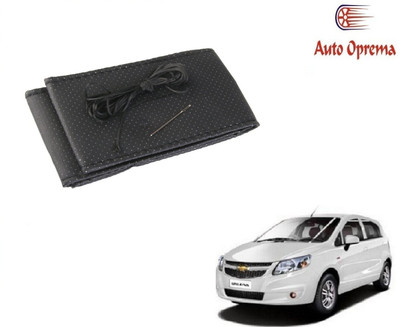 Auto Oprema Steering Cover For Chevrolet Sail Hatchback(Black, Leather)