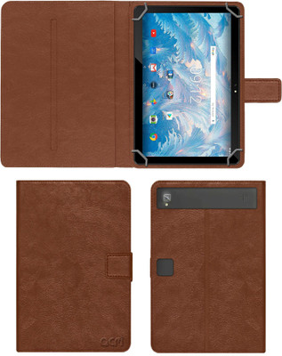 ACM Flip Cover for Acer One 10 T4 10 inch(Gold, Cases with Holder, Pack of: 1)