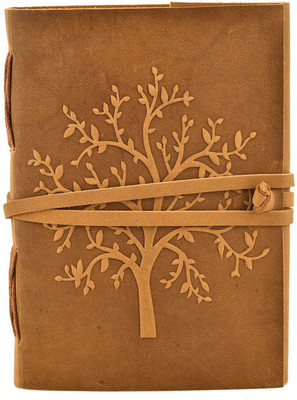 Anshika International personal organizer A5 Diary unruled 100 Pages(Brown)