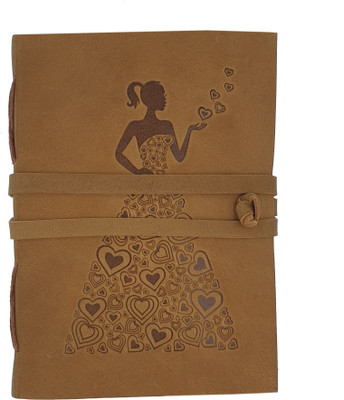 Anshika International personal organizer A5 Diary unruled 100 Pages(Brown)
