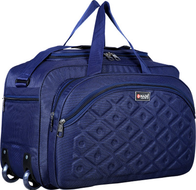 Dmade (Expandable) 21 inch/55 cm Lightweight Waterproof premium quality Luggage travel duffel bag with two wheels Duffel With Wheels (Strolley)