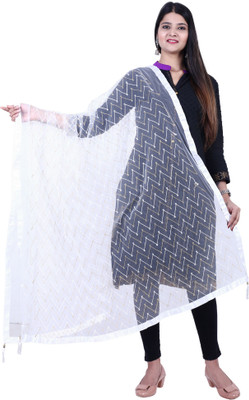 AARAV Net Embroidered Women Dupatta