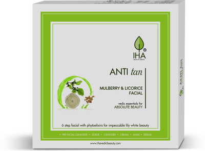 IHA Anti Tan Facial Kit - Herbal Mini Facial Kit with Mulberry and Licorice, Tan Removal, Radiant and Glowing Skin, Face Cleanup Kit for Normal to Dry Skin (Combo of 6)(6 x 16.25 g) IHA Anti Tan Facial Kit - Herbal Mini Facial Kit with Mulberry and Licorice, Tan Removal, Radiant and Glowing Skin, Face Cleanup Kit for Normal to Dry Skin (Combo of 6)(6 x 16.25 g)