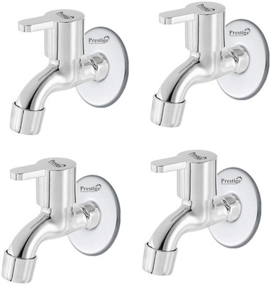 Prestige Flora Bib Cock Tap - Pack of 4 Bib Tap Faucet (Wall Mount Installation Type)