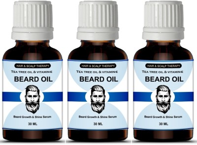 Manarya Sun's Heart Hair & Scalp Therapy 100% Natural Beard Growth Oil- For Stimulating fast Beard Growth Combo pack of 3 Bottles of 30 ml(90 ml) Hair Oil(90 ml)