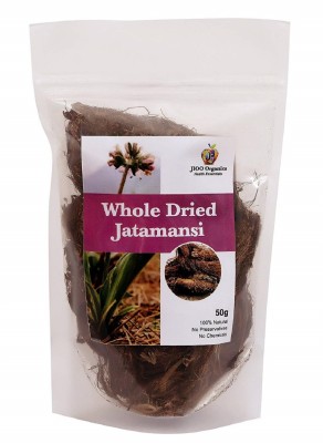 Jioo Organics Whole Dried Jatamansi Root, Musk Root, Spikenard for Hair Treatment(50 g)