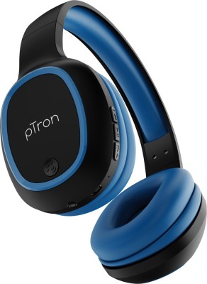 PTron Soundster Lite Bluetooth Headset(Blue, Black, On the Ear)