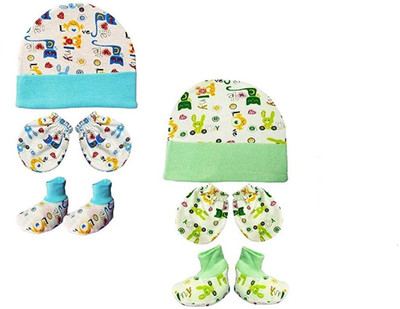 Ponchi Baby Boys & Baby Girls Casual Cap Bootie, Mitten(Multicolor)