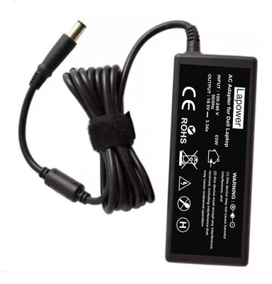 Lapower Laptop charger for dell Inspiron 17R (N7010) , 17R (N7110) 65w 3.34a 19.5V 3.34A Pin 7.4 x 5.0mm 65 W Adapter  (Power Cord Included) 65 W Adapter(Power Cord Included)