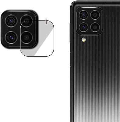 ISAAK Back Camera Lens Glass Protector for Samsung Galaxy F62(Pack of: 1)