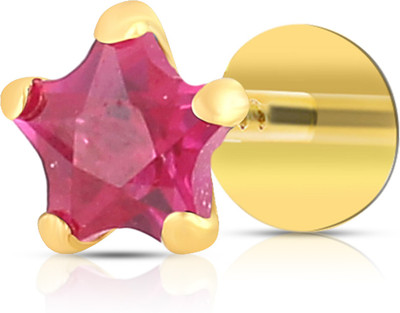 RUBBIE Cubic Zirconia Gold-plated Plated Metal Nose Stud