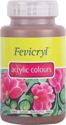 Fevicryl Acrylic Colours 500 ml(Set of 1, Dark Brown)