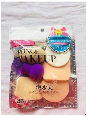 Lenonn Beauty 6 Pc Make Up Cosmetic Foundation Sponge Powder Facial Puff Different Shapes