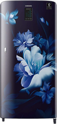 SAMSUNG 192 L Direct Cool Single Door 4 Star Refrigerator  with Digi Touch Cool, Curd Maestro(MIDNIGHT BLOSSOM BLUE, RR21A2M2XUZ/HL)