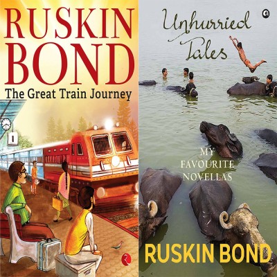 Unhurried Tales: My Favourite Novellas + The Great Train Journey (Set Of 2 Books)(Paperback, RUSKIN BOND)