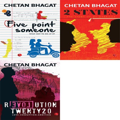 Revolution Twenty 20: Love. Corruption. Ambition + 2 States: The Story Of My Marriage + Five Point Someone ; What Not To Do At IIT (Set Of 3 Books)(Paperback, CHETAN BHAGAT)