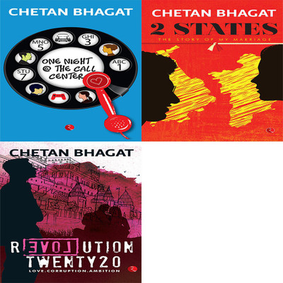 Revolution Twenty 20: Love. Corruption. Ambition + 2 States: The Story Of My Marriage + One Night @ The Call Centre (Set Of 3 Books)(Paperback, Chetan Bhagat) Revolution Twenty 20: Love. Corruption. Ambition + 2 States: The Story Of My Marriage + One Night @ The Call Centre (Set Of 3 Books)(Paperback, Chetan Bhagat)