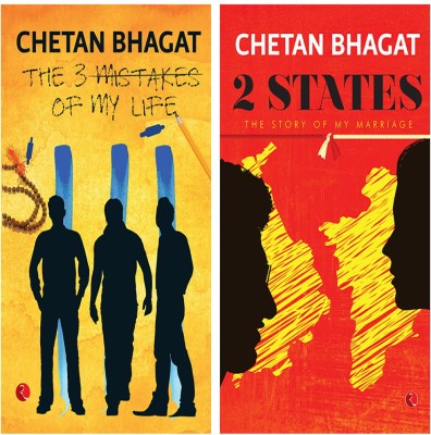 2 States: The Story Of My Marriage + The 3 Mistakes Of My Life (Set Of 2 Books)(Paperback, CHETAN BHAGAT)