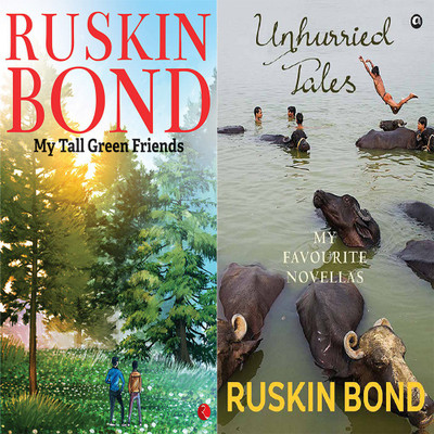 Unhurried Tales: My Favourite Novellas + My Tall Green Friends (Set Of 2 Books)(Paperback, RUSKIN BOND)